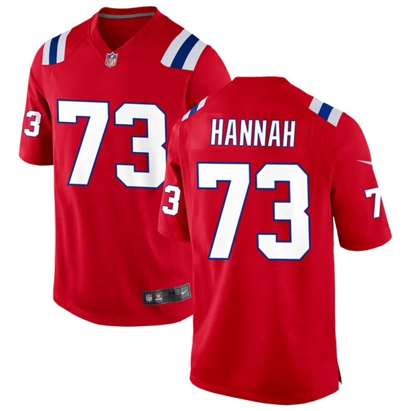 Men's New England Patriots Retired Player #73 John Hannah Nike Red Alternate Vapor F.U.S.E. Limited Jersey 