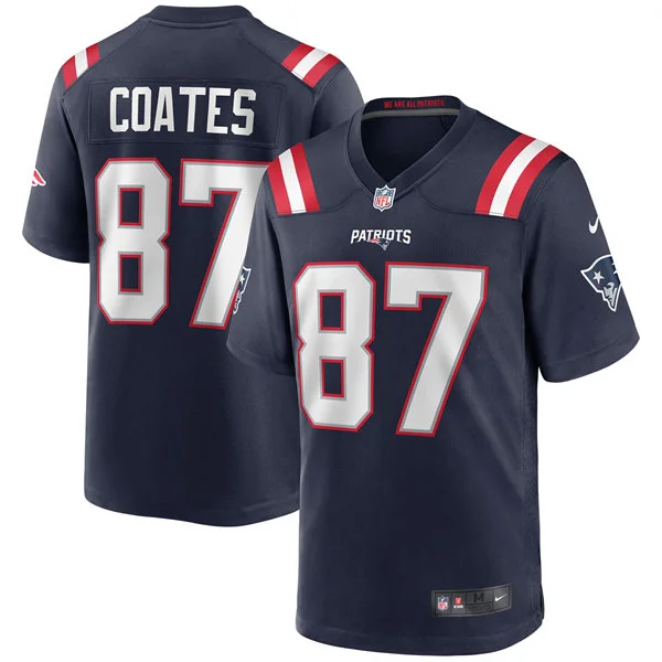 Men's New England Patriots Retired Player #87 Ben Coates Nike Navy Vapor F.U.S.E. Limited Jersey 