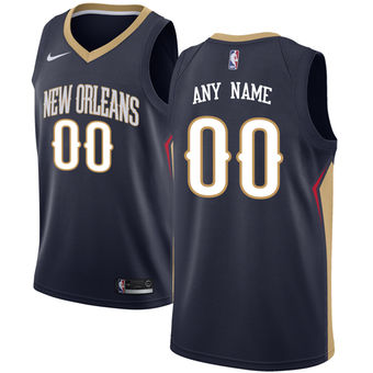 Men's New Orleans Pelicans Nike Navy Custom Jersey