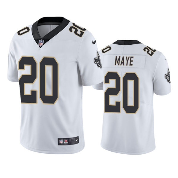 Men's New Orleans Saints #20 Marcus Maye Nike White Vapor Limited Player Jersey
