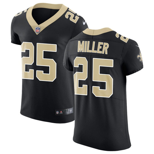 Men's New Orleans Saints #25 Kendre Miller Nike Black Vapor Untouchable Limited Jersey