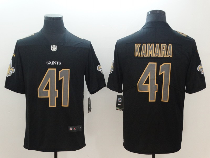 Men's New Orleans Saints #41 Alvin Kamara Nike Fashion Impact Black Limited Jersey