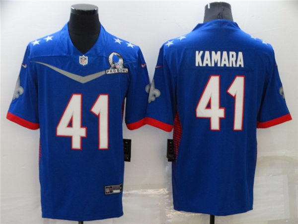 Men's New Orleans Saints #41 Alvin Kamara Royal 2022 NFC Pro Bowl Game Jersey