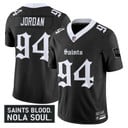 Men's New Orleans Saints 'Gothic Vieux Carré Edition' Vapor Jersey - All Stitched Black Cameron Jordan