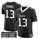 Men's New Orleans Saints 'Gothic Vieux Carré Edition' Vapor Jersey - All Stitched Black Michael Thomas