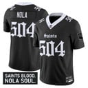 Men's New Orleans Saints 'Gothic Vieux Carré Edition' Vapor Jersey - All Stitched Black NOLA 504