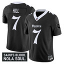Men's New Orleans Saints 'Gothic Vieux Carré Edition' Vapor Jersey - All Stitched Black Taysom Hill