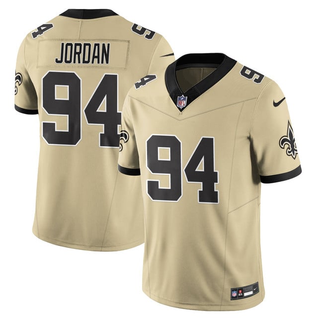 Men's New Orleans Saints Golds Alternate Vapor Limited Jersey GOLD #94 CAMERON JORDAN