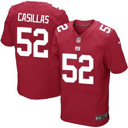 Men's New York Giants #52 Jonathan Casillas Red Alternate Nike Elite Jersey