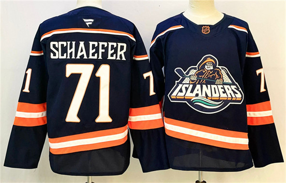 Men's New York Islanders #71 Matthew Schaefer Navy 2024-25 Stitched Hockey Jersey