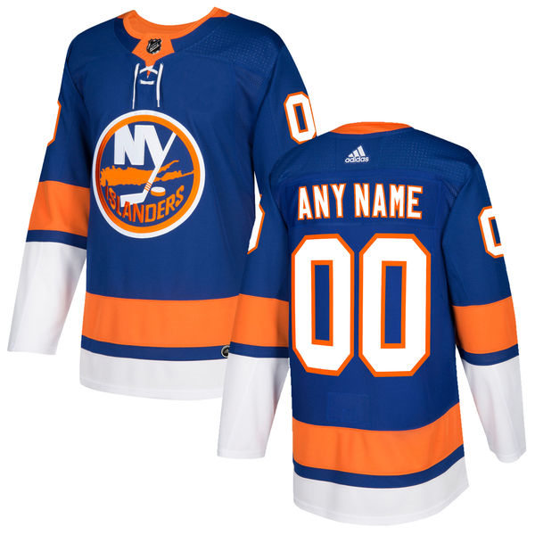 Men's New York Islanders Custom adidas Home Blue Jersey Stitched
