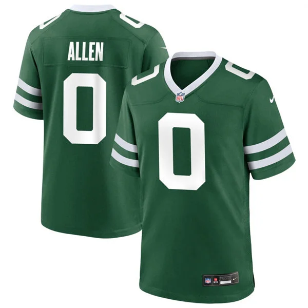 Men's New York Jets #0 Braelon Allen Nike Green Vapor Legacy F.U.S.E. Limited Jersey 