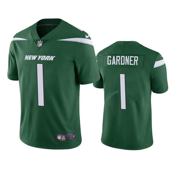 Men's New York Jets #1 Ahmad Gardner 2022 Green Vapor Untouchable Limited 