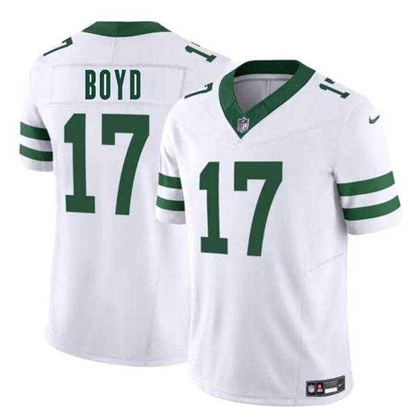 Men's New York Jets #17 Kris Boyd White 2025 F.U.S.E. Vapor Untouchable Limited Football Stitched Jersey
