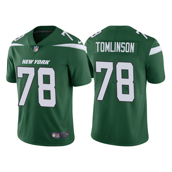 Men's New York Jets #78 Laken Tomlinson Nike Gotham Green Vapor Limited Jersey