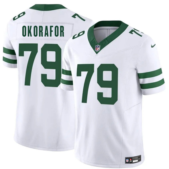 Men's New York Jets #79 Chukwuma Okorafor White 2025 F.U.S.E. Vapor Untouchable Limited Football Stitched Jersey