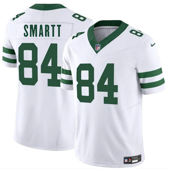 Men's New York Jets #84 Stone Smartt White 2025 F.U.S.E. Vapor Untouchable Limited Football Stitched Jersey