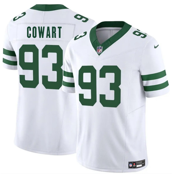 Men's New York Jets #93 Byron Cowart White 2025 F.U.S.E. Vapor Untouchable Limited Football Stitched Jersey