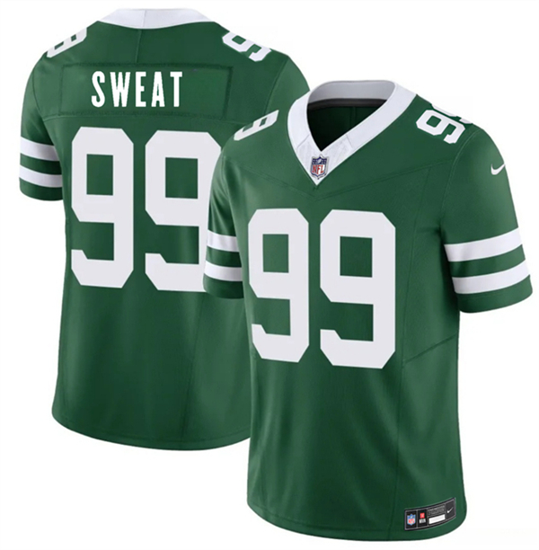 Men's New York Jets #99 T'Vondre Sweat Green 2026 F.U.S.E. Vapor Untouchable Limited Football Stitched Jersey