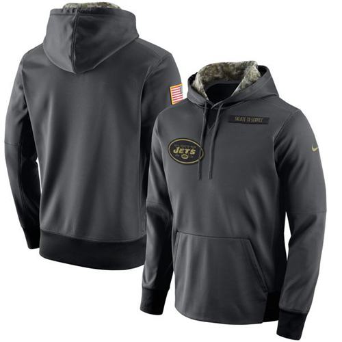 Men's New York Jets Nike Anthracite Salute to Service Player