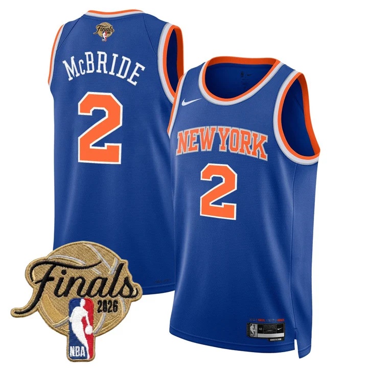 Men's New York Knicks 2026 Finals Swingman Jersey #2 MILES MCBRIDE