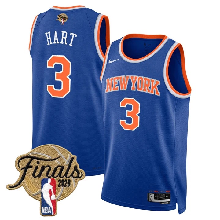 Men's New York Knicks 2026 Finals Swingman Jersey #3 JOSH HART