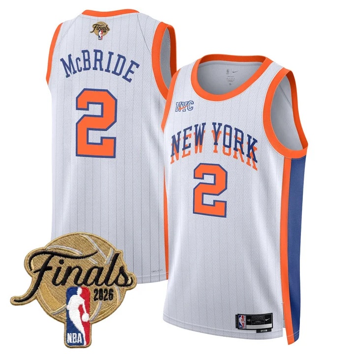 Men's New York Knicks 2026 Finals Swingman Jersey 23-24CITY #2 MILES MCBRIDE