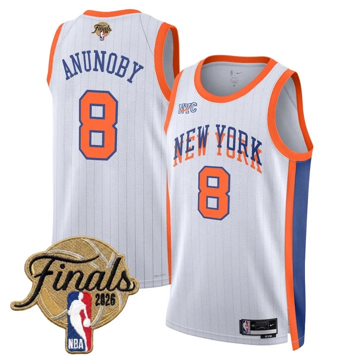 Men's New York Knicks 2026 Finals Swingman Jersey 23-24CITY #8 OG ANUNOBY