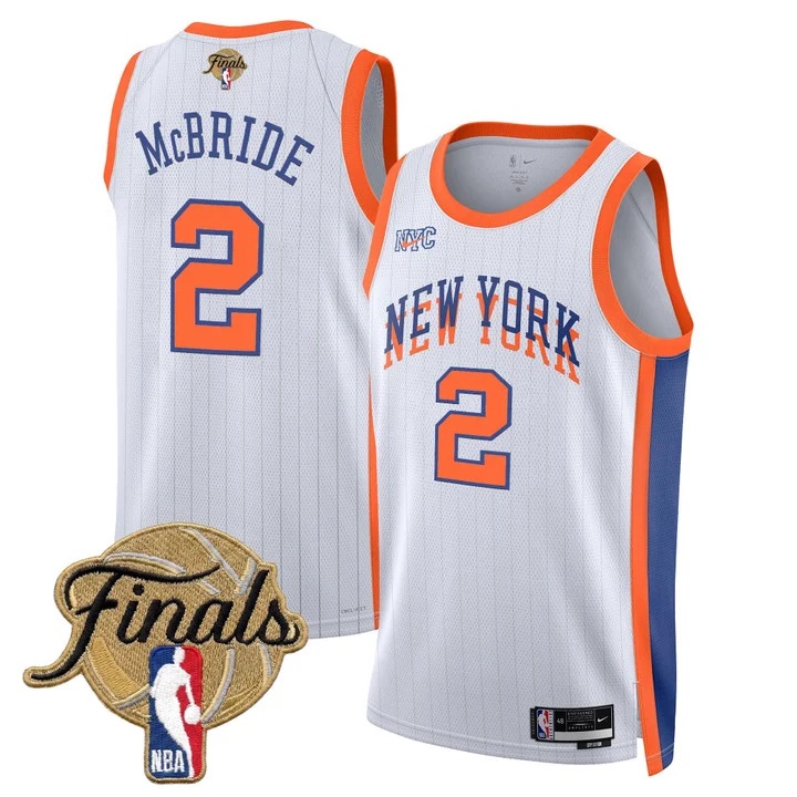 Men's New York Knicks 2026 Finals Swingman Jersey V2 #2 MILES MCBRIDE
