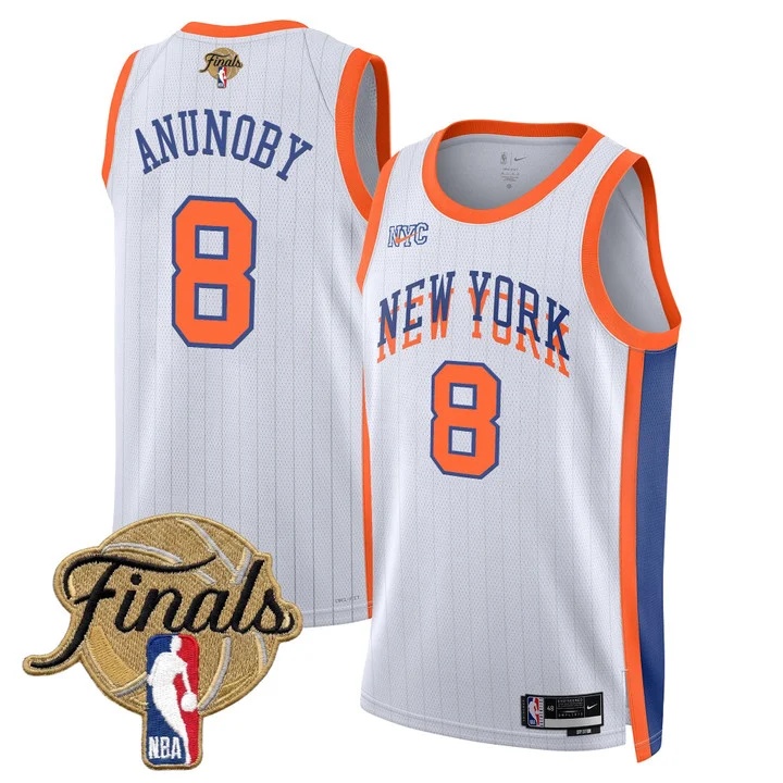 Men's New York Knicks 2026 Finals Swingman Jersey V2 #8 OG ANUNOBY