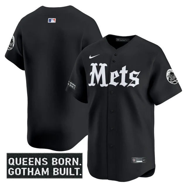Men's New York Mets 'Gotham Gothic Edition' Vapor Premier Limited Jersey BLANK.webp