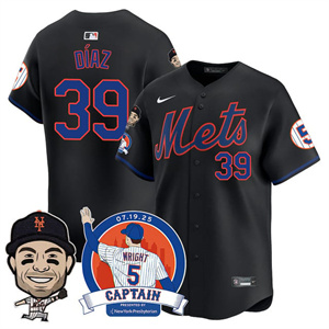 Men's New York Mets David Wright Mets Legend Jersey V2 - All Stitched Edwin Díaz - 39