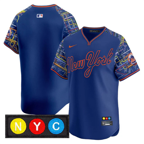 Men's New York Mets Subway Style Vapor Premier Limited Jersey BLANK.webp