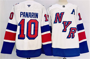 Men's New York Rangers #10 Artemi Panarin White 2024-25 Stadium Series