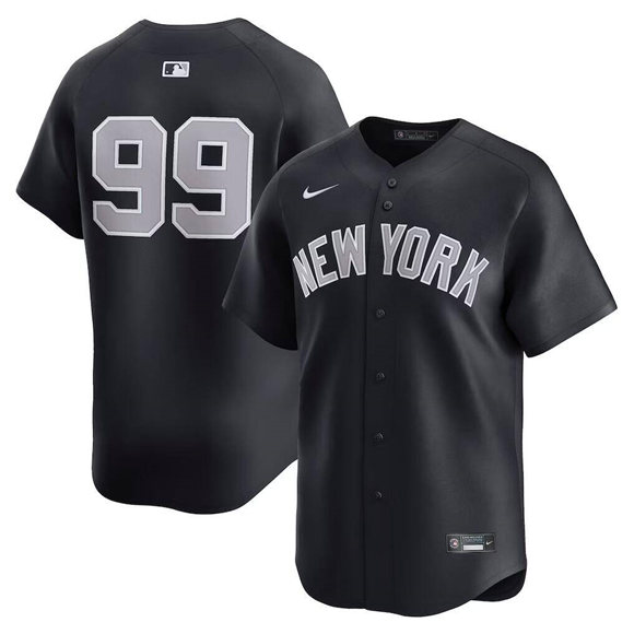 Men's New York Yankees #99 Aaron Judge Navy Alternate Limited Stitched Baseball Jersey