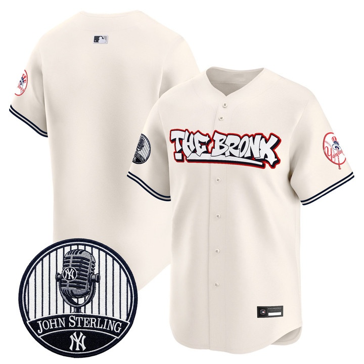 Men's New York Yankees The Bronx Graffiti Vapor Premier Limited Jersey BLANK