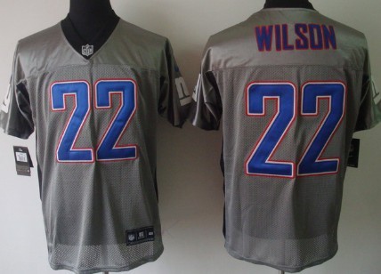 Men's Nik Elite Jersey New York Giants #22 David Wilson Gray