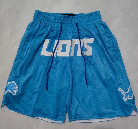 Men's Nike Blue Detroit Lions Stretch Woven Shorts