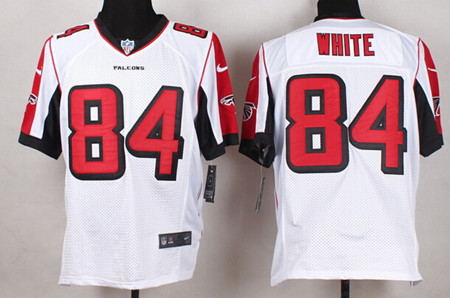 Men's Nike Elite Jersey Atlanta Falcons #84 Roddy White White