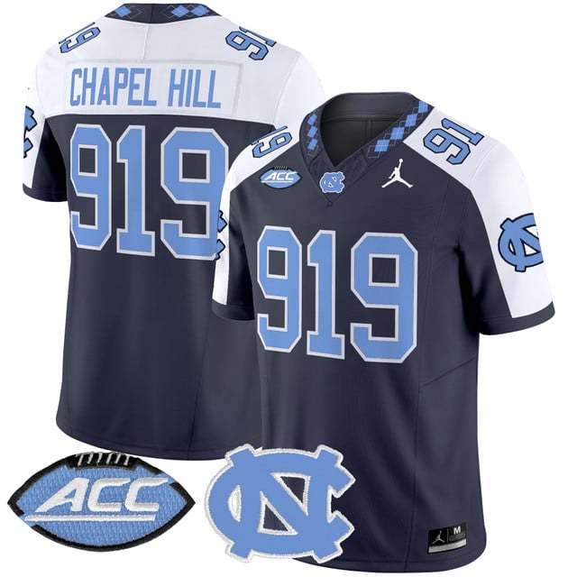 Men's North Carolina Tar Heels 2025 Vapor Limited Jersey alternate #919 Chapel Hill