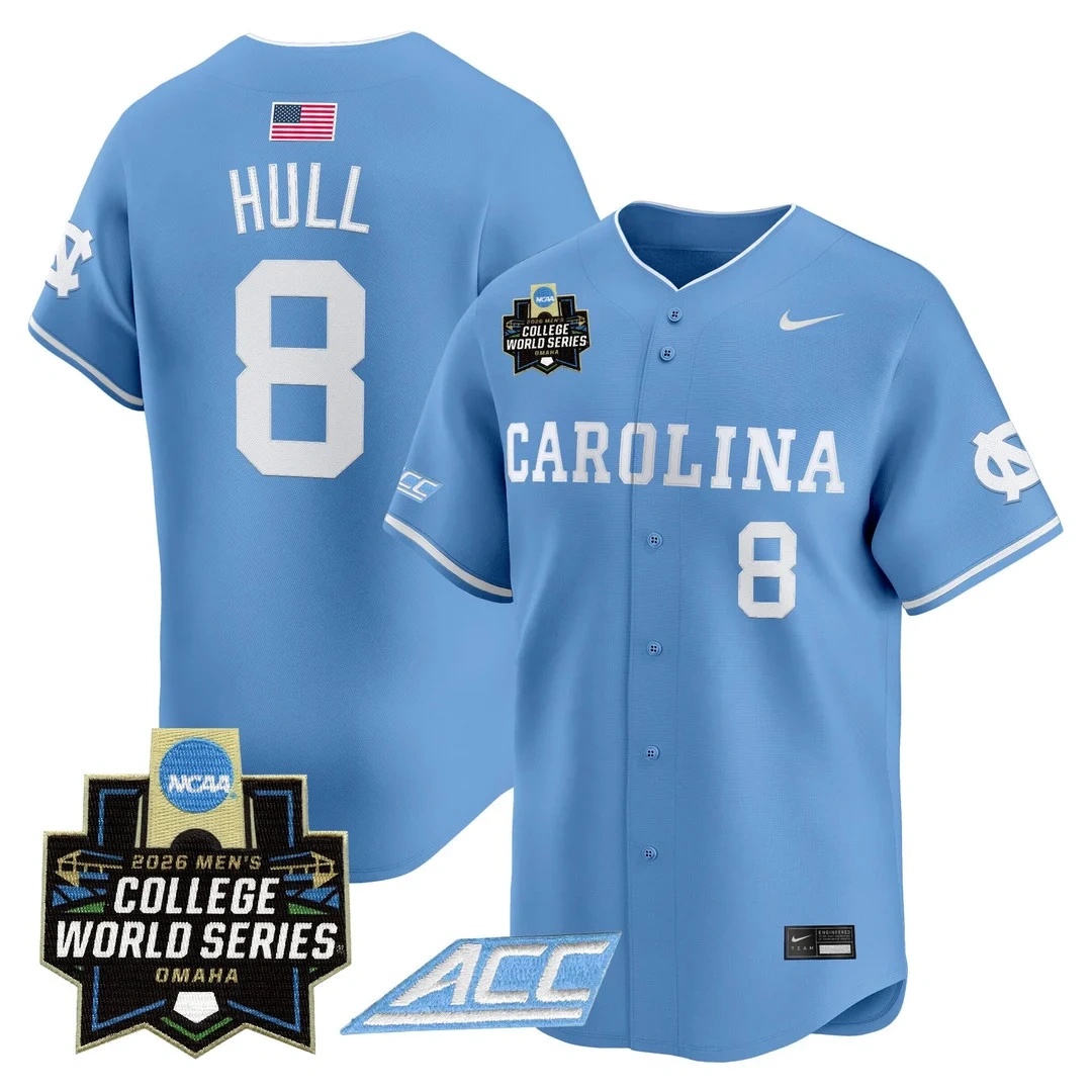 Men's North Carolina Tar Heels 2026 World Series Vapor Premier Limited Jersey #8 OWEN HULL