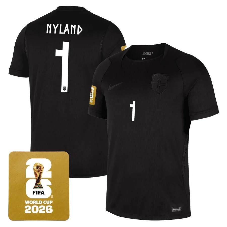 Men's Norway 2026 World Cup National Team Jersey #1 ORJAN NYLAND