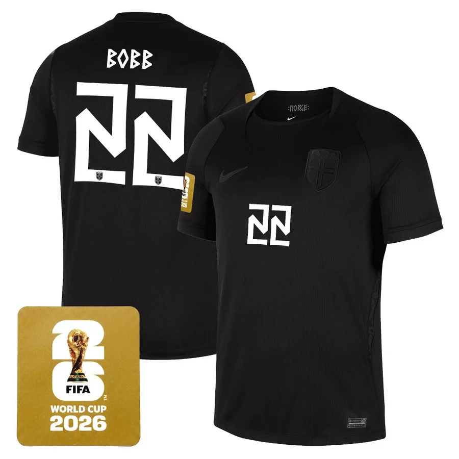 Men's Norway 2026 World Cup National Team Jersey #22 OSCAR BOBB
