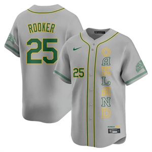 Men's Oakland Athletics City Connect Concept Jersey - All Stitched Brent Rooker - 25#
