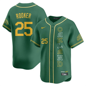 Men's Oakland Athletics City Connect Concept Jersey - All Stitched Brent Rooker - 25