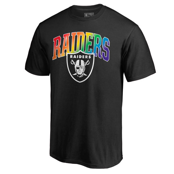 Men's Oakland Raiders NFL Pro Line By Fanatics Branded Black Big & Tall Pride T-Shirt
