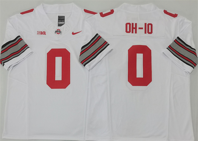 Men's Ohio State Buckeyes #0 OH-IO White 2025 F.U.S.E. Limited Stitched Jersey