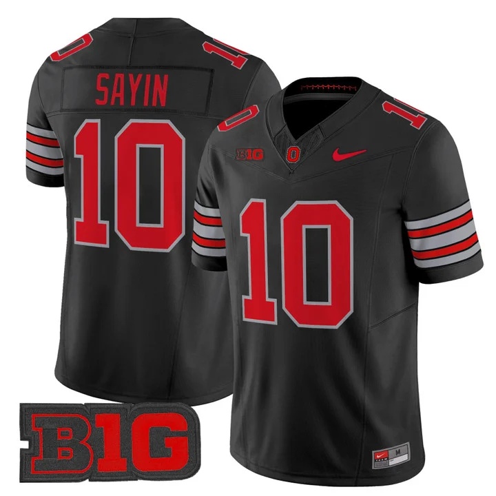 Men's Ohio State Buckeyes 2026 Tunnel Vision Vapor Limited Jersey #10 JULIAN SAYIN