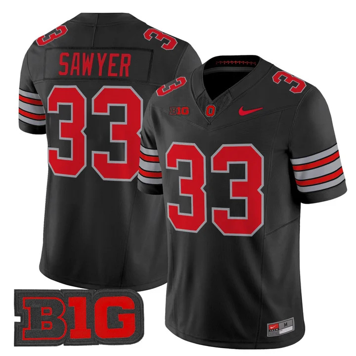 Men's Ohio State Buckeyes 2026 Tunnel Vision Vapor Limited Jersey 33 Jack Sawyer