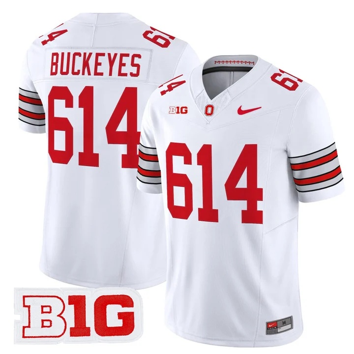 Men's Ohio State Buckeyes 2026 Tunnel Vision Vapor Limited Jersey WHITE #614 BUCKEYES